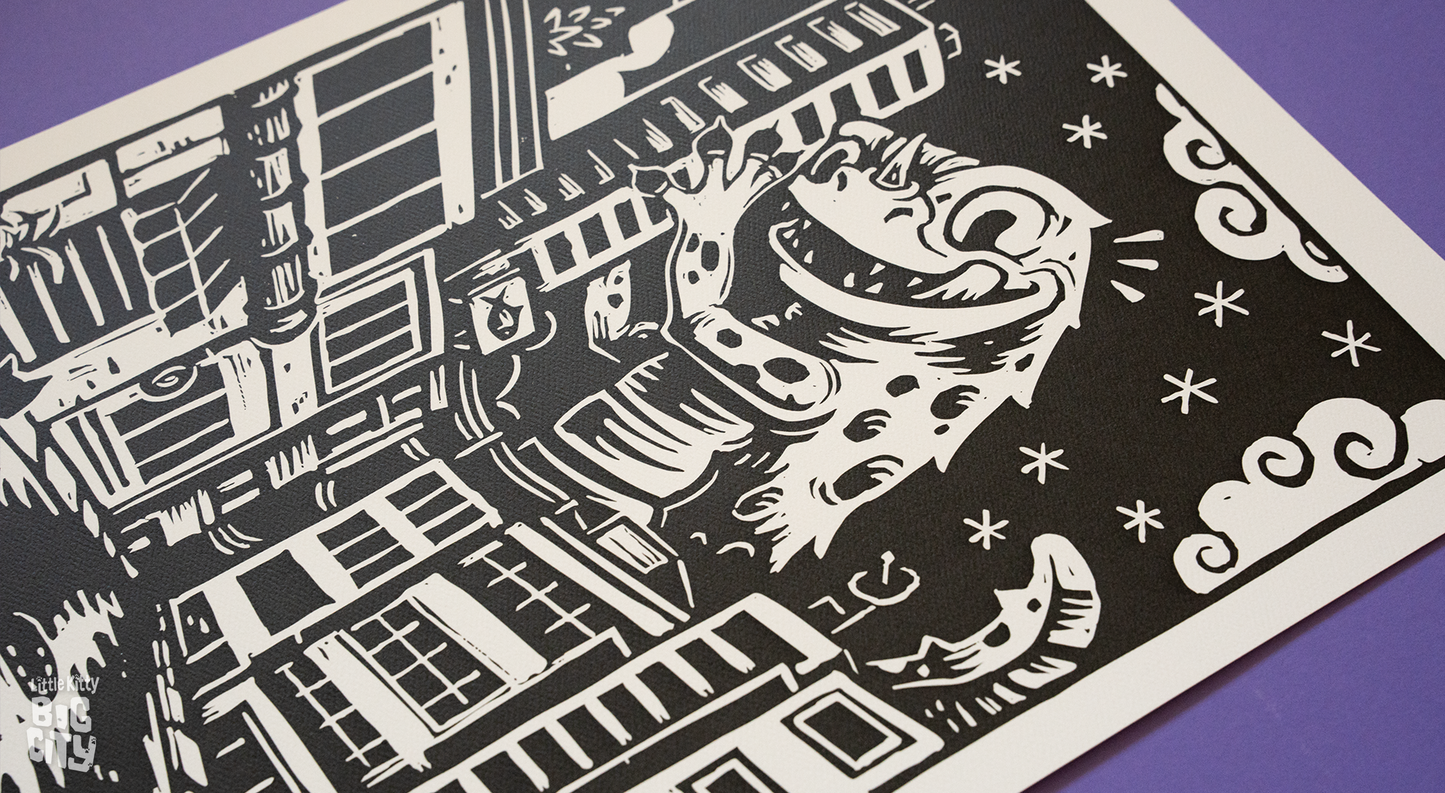 2026 Attack Peter x Little Kitty, Big City Print
