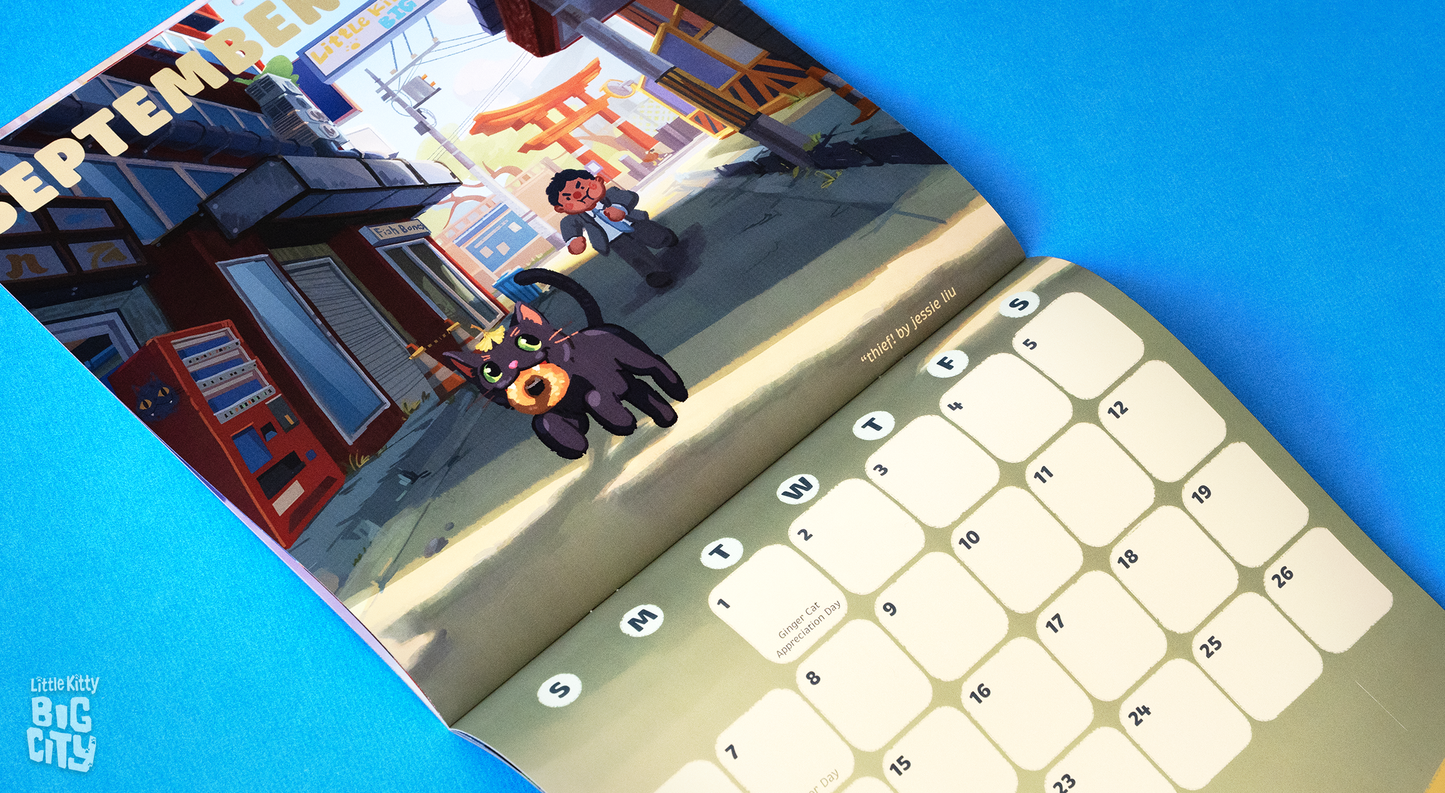 Little Kitty, Big City 2026 Wall Calendar