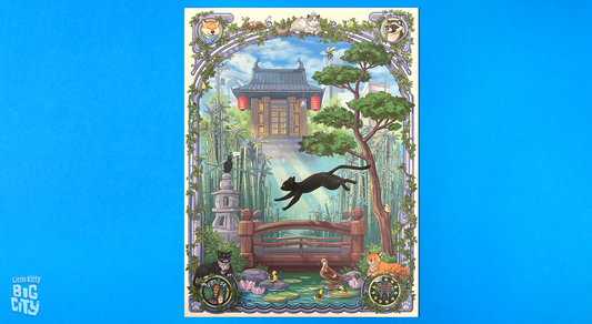 City Tapestry Lithograph