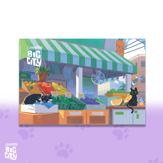 “Morning at the Market” Mini Print