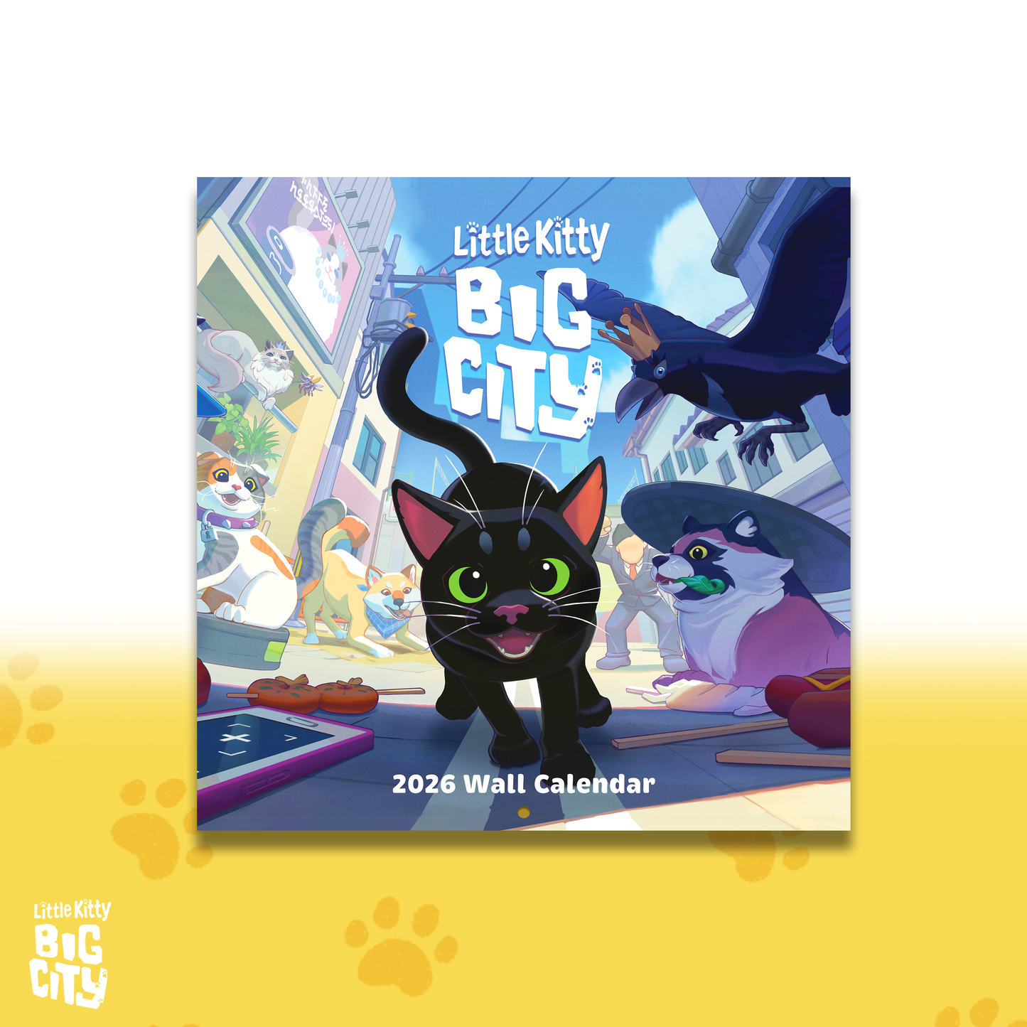 Little Kitty, Big City 2026 Wall Calendar