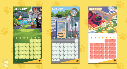 Little Kitty, Big City 2026 Wall Calendar