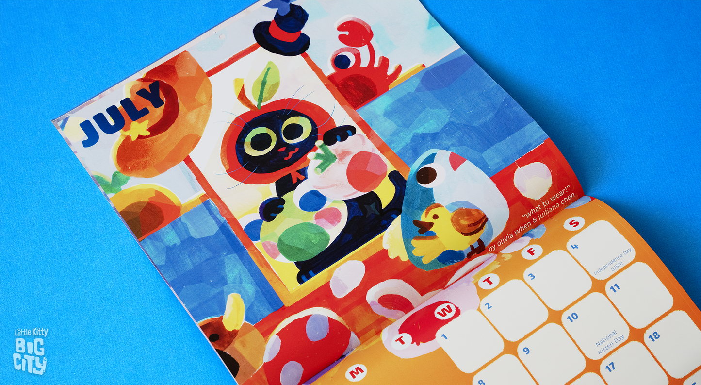 Little Kitty, Big City 2026 Wall Calendar