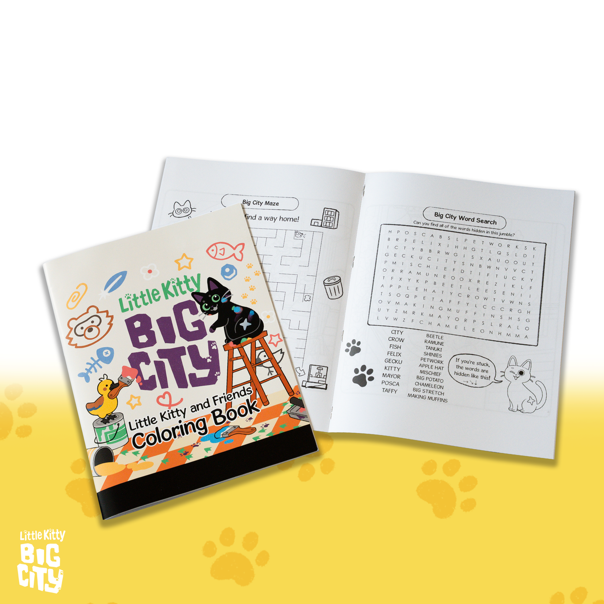 Little Kitty, Big City Coloring Book