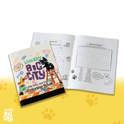 Little Kitty, Big City Coloring Book
