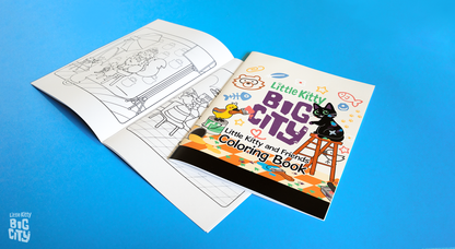 Little Kitty, Big City Coloring Book