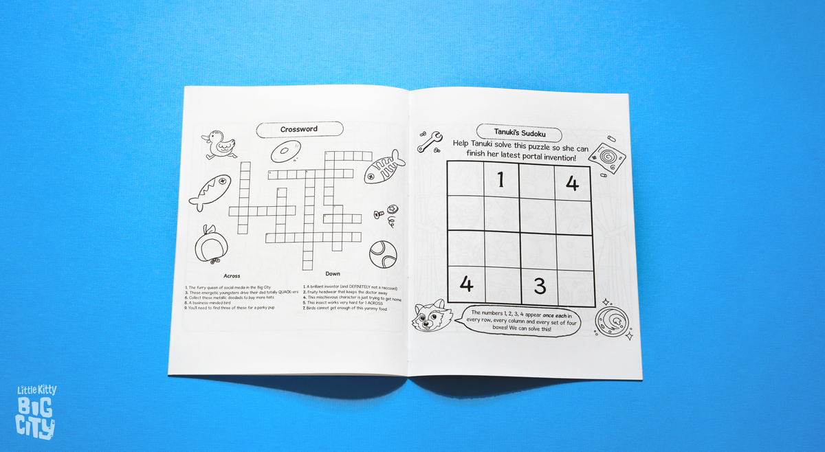 Little Kitty, Big City Coloring Book