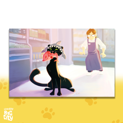 Catch of the Day Lithograph Print