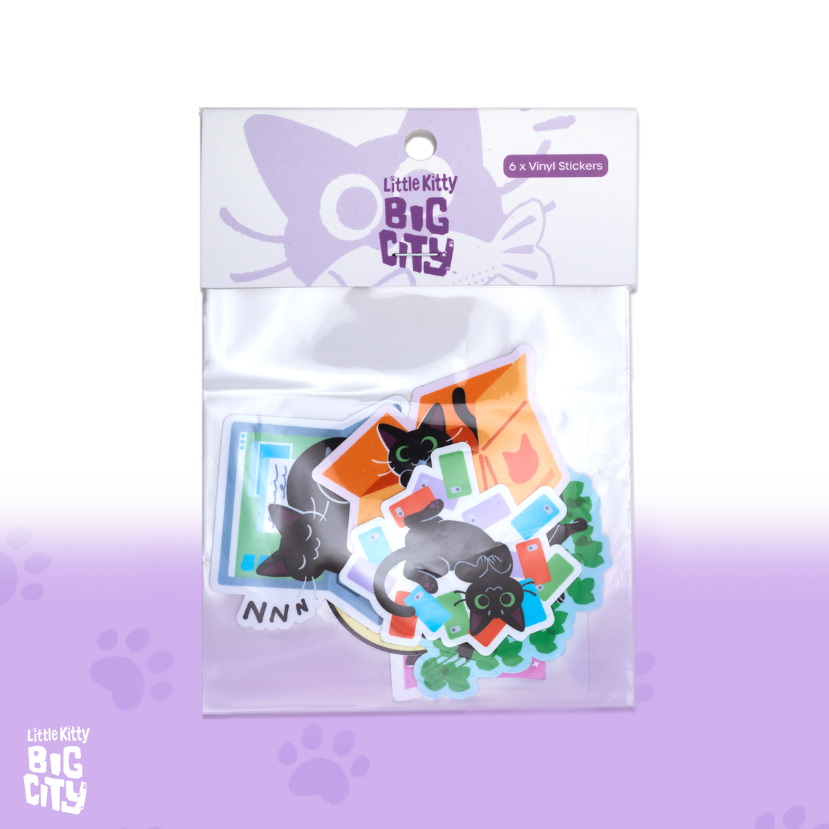 Original Sticker Pack – Little Kitty, Big City