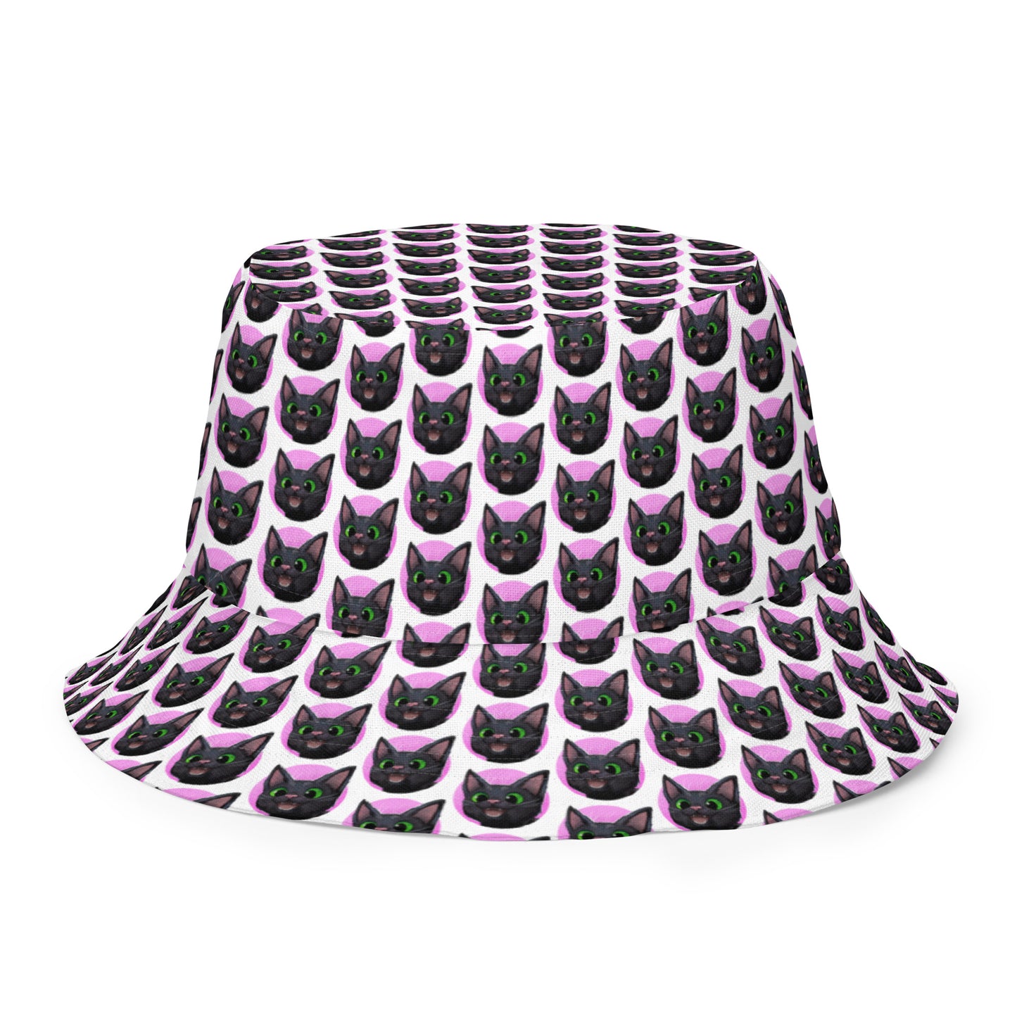 Little Kitty, Big City Reversible Bucket Hat