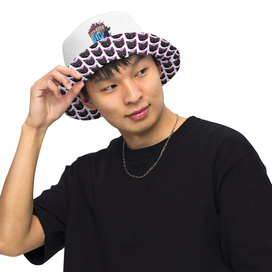 Little Kitty, Big City Reversible Bucket Hat