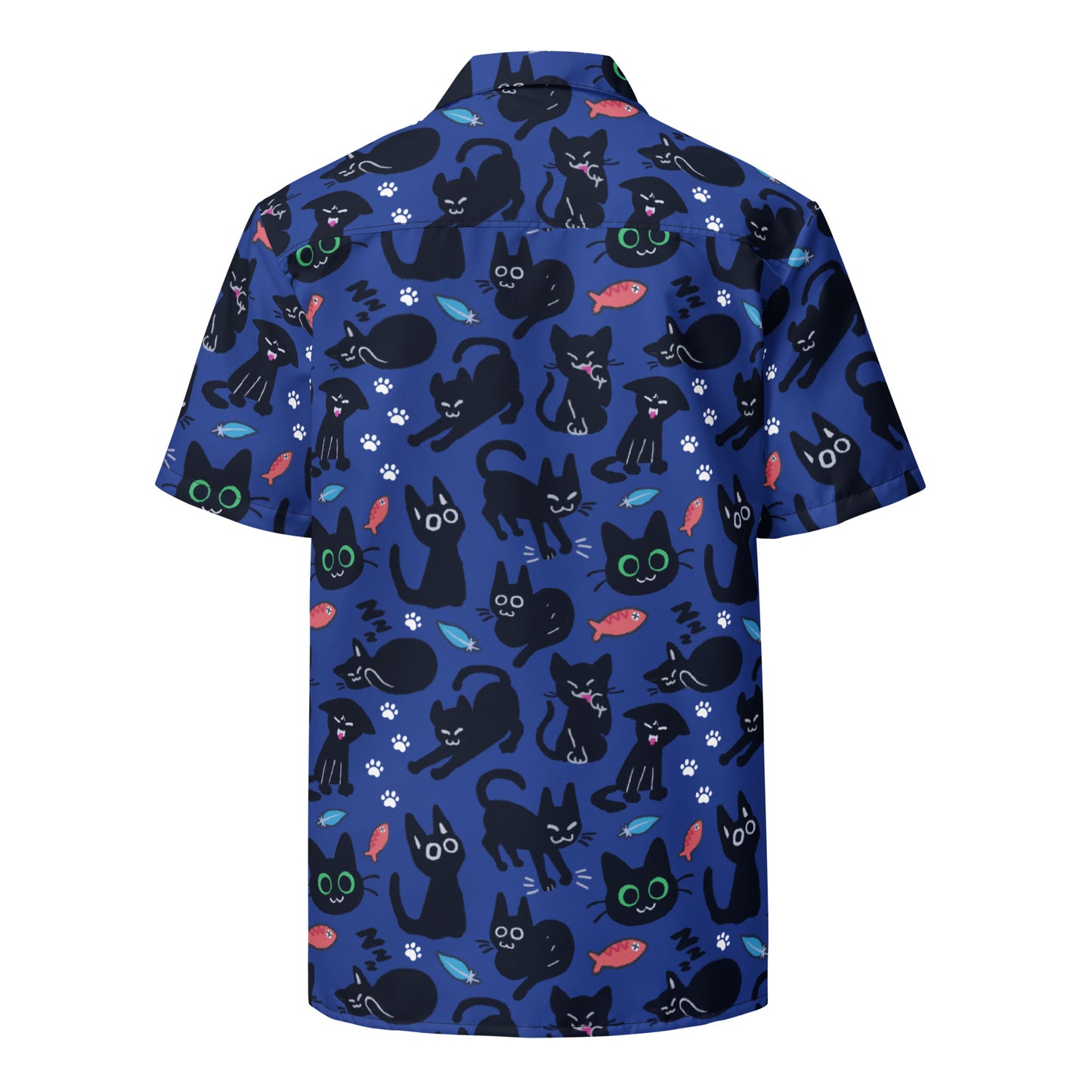 Little Kitty All-Over Print button shirt