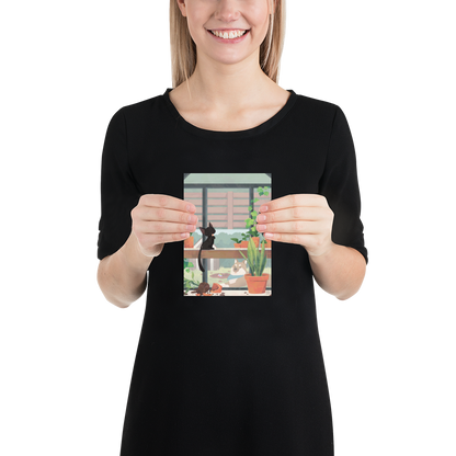 "Mischief in the Greenhouse" print by Grey Chen