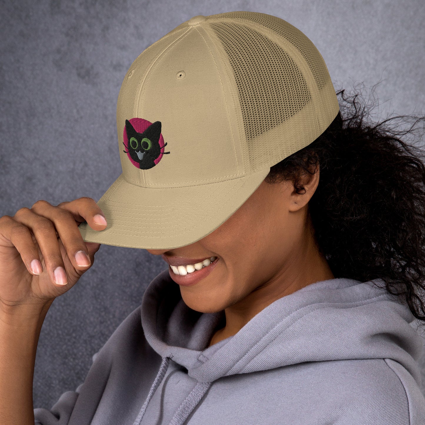 Happy Kitty Trucker Cap