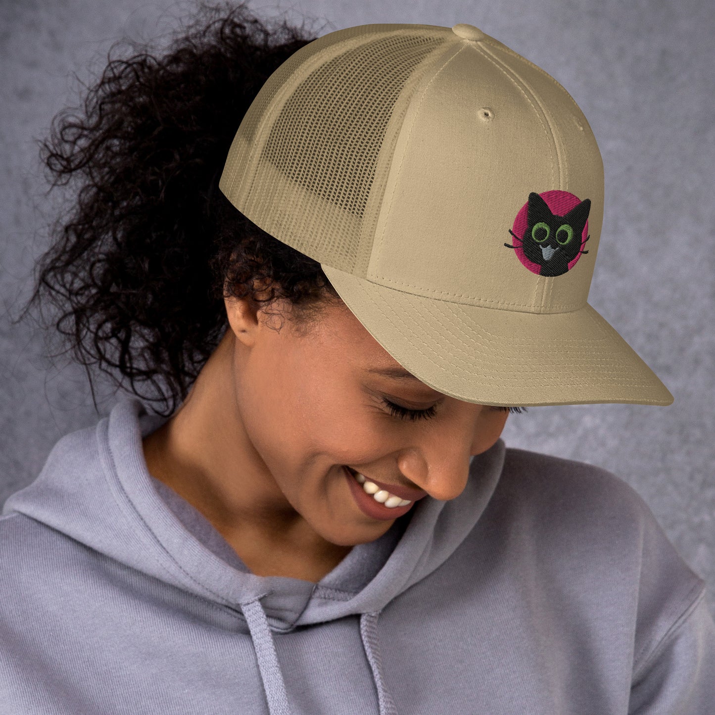 Happy Kitty Trucker Cap