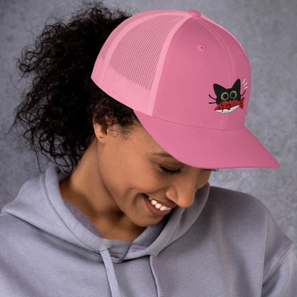 Kitty Got a Fish Trucker Cap