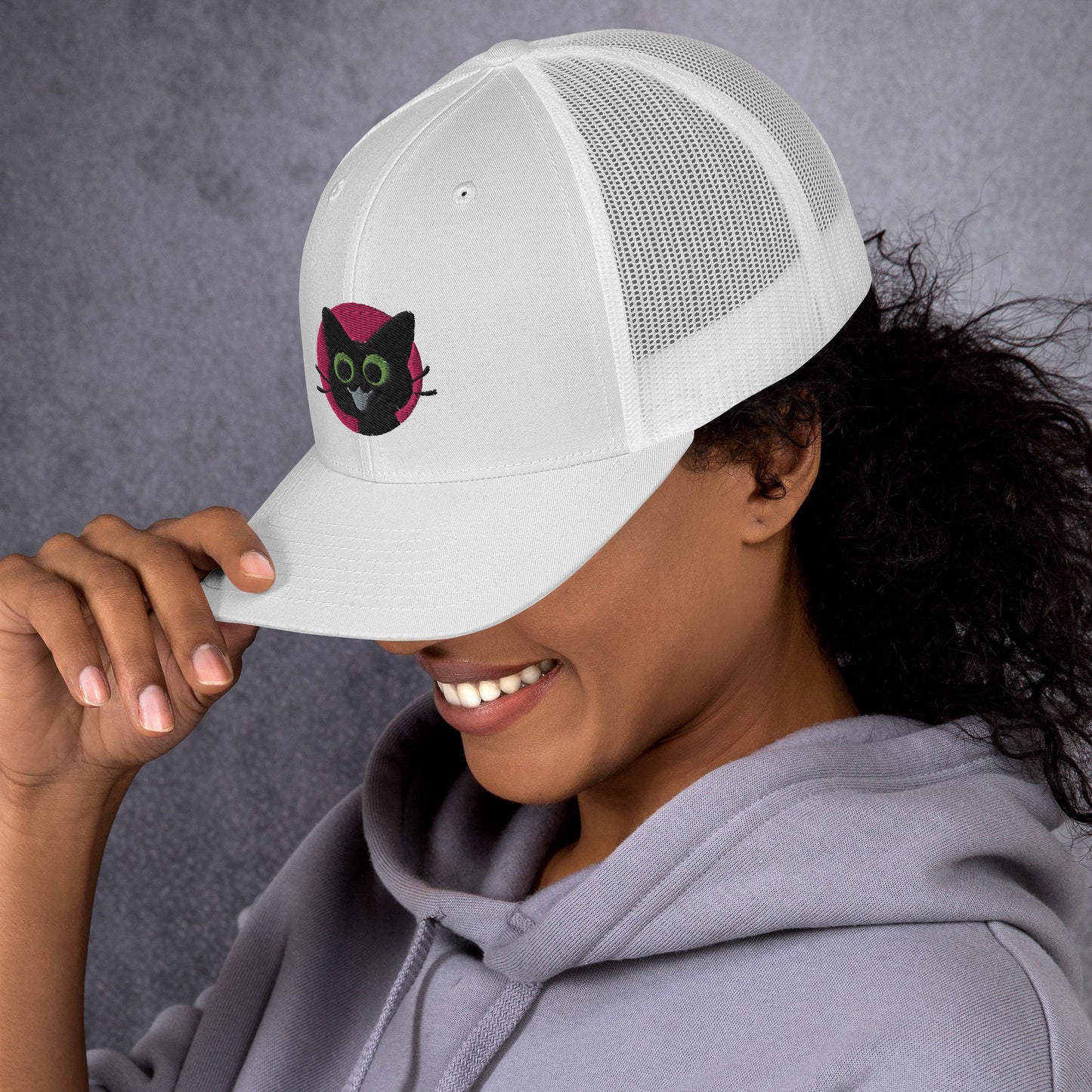 Happy Kitty Trucker Cap