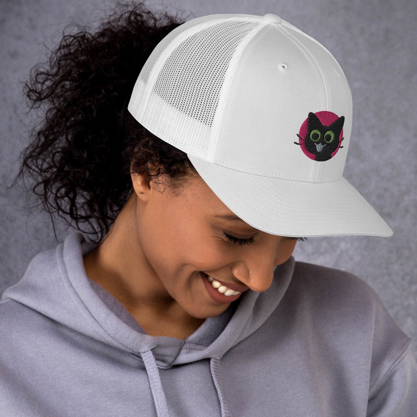 Happy Kitty Trucker Cap