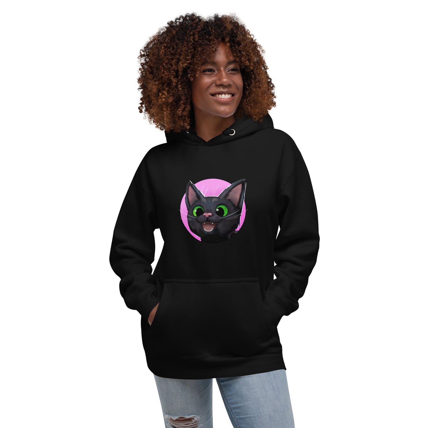 Little Kitty Big City: Meow! Unisex Hoodie