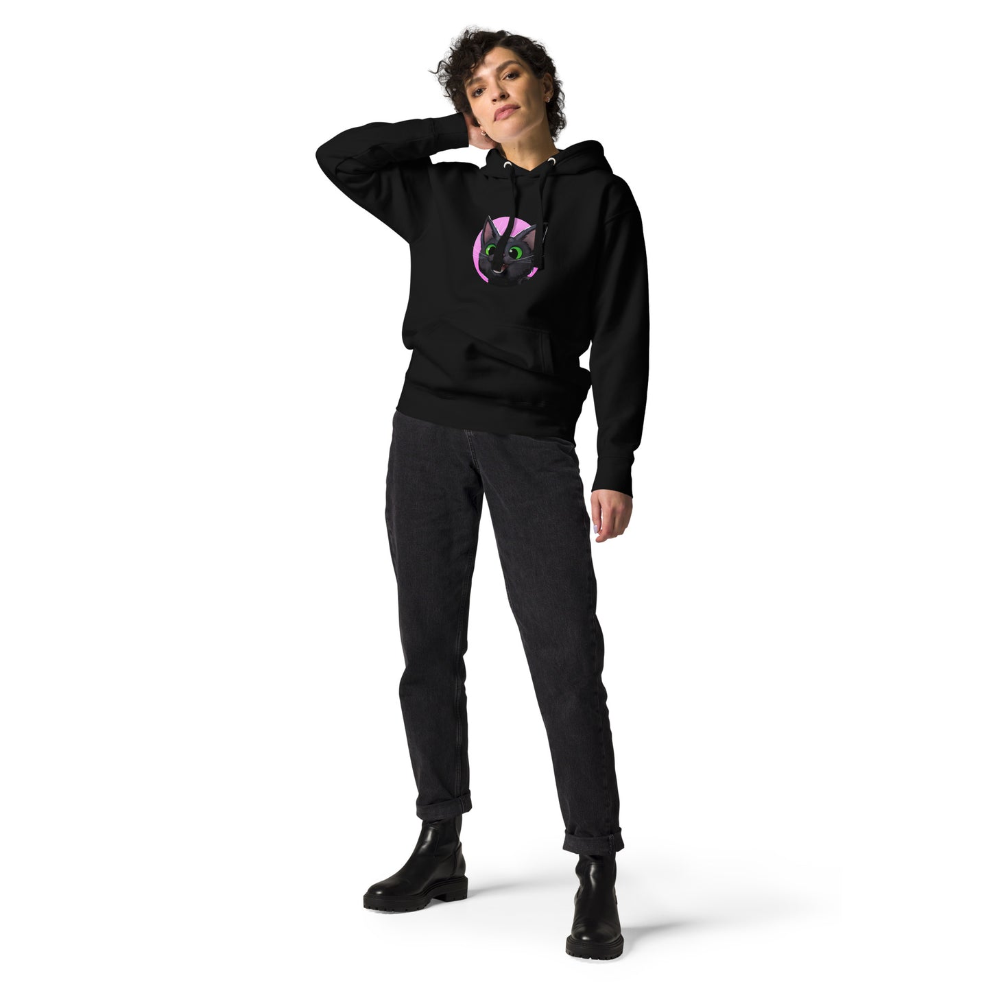 Little Kitty Big City: Meow! Unisex Hoodie