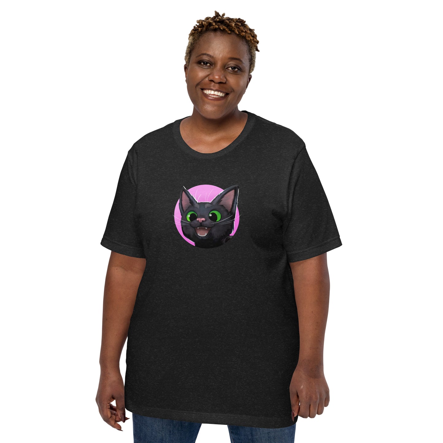 Little Kitty, Big City: Meow! Unisex t-shirt