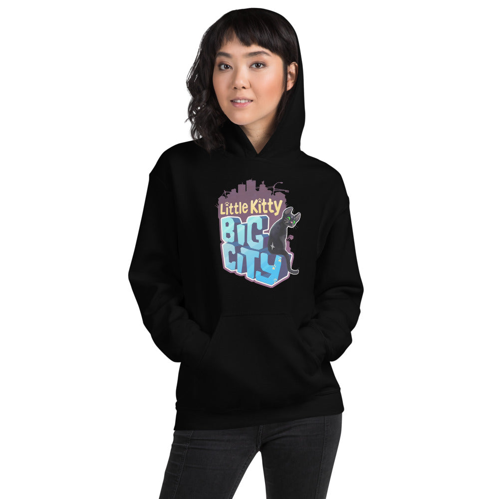 Little Kitty, Big City Gildan Unisex Hoodie